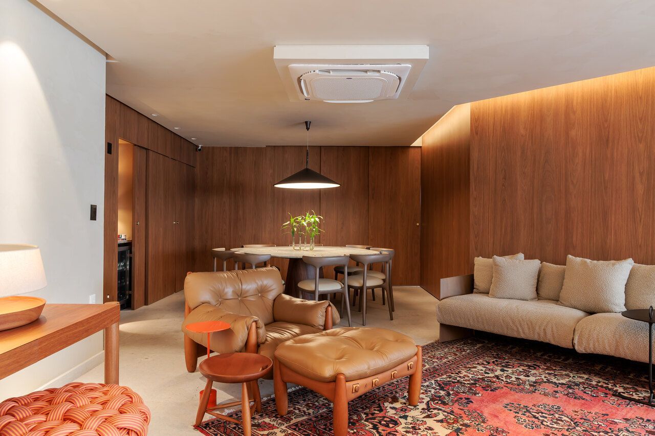 Apartamento aconchegante com ambiente integrados | Open House com DPRC Arquitetura